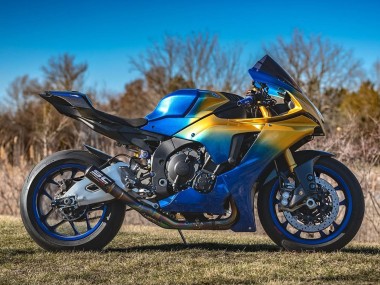 Blau Gold 2020-2025 Yamaha YZF 1000 R1 Motorrad Verkleidung