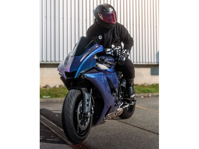 Gradient Blau Lila 2020-2025 Yamaha YZF 1000 R1 Motorrad Verkleidung