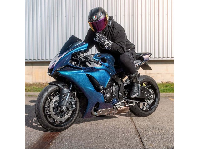 Gradient Blau Lila 2020-2025 Yamaha YZF 1000 R1 Motorrad Verkleidung