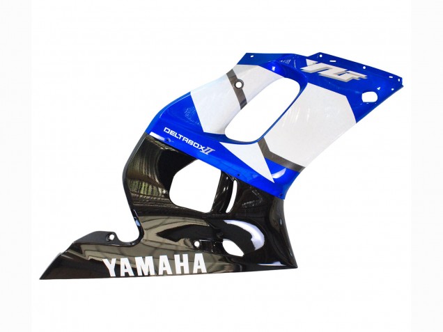 Weiß Blau Glänzendes Schwarz 1998-2002 Yamaha YZF 600 R6 Motorrad Verkleidung