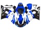 Weiß Blau Glänzendes Schwarz 1998-2002 Yamaha YZF 600 R6 Motorrad Verkleidung