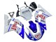 Weiß Blau Rot Fiat 99 1998-2002 Yamaha YZF 600 R6 Motorrad Verkleidung