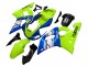 Neon Grün Blau Weiß Champions 1998-2002 Yamaha YZF 600 R6 Motorrad Verkleidung
