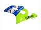 Neon Grün Blau Weiß Champions 1998-2002 Yamaha YZF 600 R6 Motorrad Verkleidung
