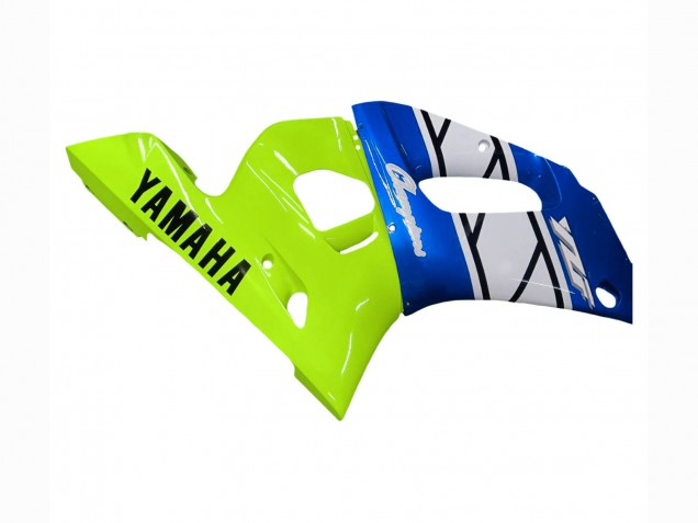 Neon Grün Blau Weiß Champions 1998-2002 Yamaha YZF 600 R6 Motorrad Verkleidung