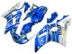 Weiß Blau Neon Gelb Fiat Motul Michelin 1998-2002 Yamaha YZF 600 R6 Motorrad Verkleidung