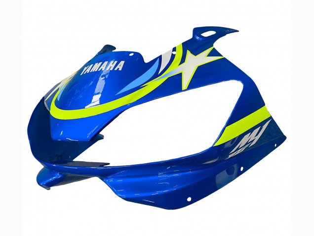 Weiß Blau Neon Gelb Fiat Motul Michelin 1998-2002 Yamaha YZF 600 R6 Motorrad Verkleidung
