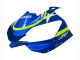 Weiß Blau Neon Gelb Fiat Motul Michelin 1998-2002 Yamaha YZF 600 R6 Motorrad Verkleidung