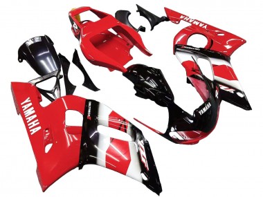 Rot Weiß Glänzendes Schwarz 1998-2002 Yamaha YZF 600 R6 Motorrad Verkleidung
