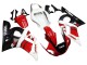 Weiß Rot Glänzendes Schwarz 1998-2002 Yamaha YZF 600 R6 Motorrad Verkleidung
