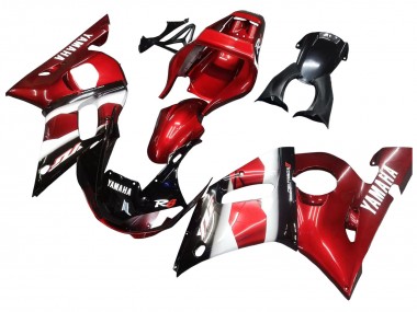 Rot Weiß Glänzendes Schwarz 1998-2002 Yamaha YZF 600 R6 Motorrad Verkleidung