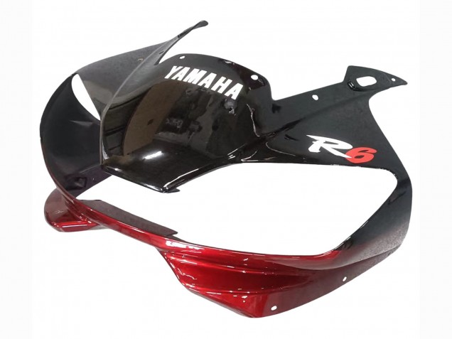 Rot Weiß Glänzendes Schwarz 1998-2002 Yamaha YZF 600 R6 Motorrad Verkleidung