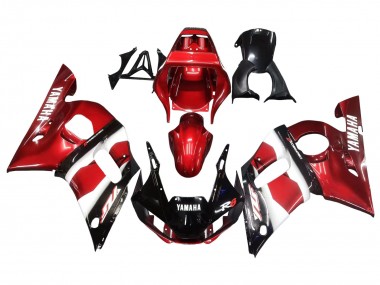 Rot Weiß Glänzendes Schwarz 1998-2002 Yamaha YZF 600 R6 Motorrad Verkleidung