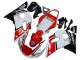 Weiß Rot Schwarz Petronas Yamalube 50th 1998-2002 Yamaha YZF 600 R6 Motorrad Verkleidung