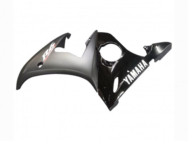 Glänzendes Schwarz Matt Schwarz Weiß Aufkleber 2003-2004 Yamaha YZF R6 Motorrad Verkleidung