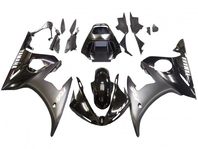 Glänzendes Schwarz Matt Schwarz Weiß Aufkleber 2006-2009 Yamaha YZF R6S Motorrad Verkleidung