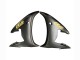 Glänzendes Schwarz Matt Schwarz Gold Aufkleber 2003-2004 Yamaha YZF R6 Motorrad Verkleidung