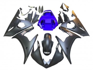 Blau Matt Schwarz 2003-2004 Yamaha YZF R6 Motorrad Verkleidung