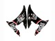 Glänzendes Schwarz Rot Weiß Lucky Strike Motul 2003-2004 Yamaha YZF R6 Motorrad Verkleidung