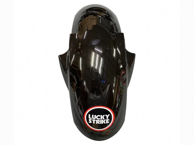 Glänzendes Schwarz Rot Weiß Lucky Strike Motul 2003-2004 Yamaha YZF R6 Motorrad Verkleidung