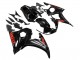 Glänzendes Schwarz Rot 2003-2004 Yamaha YZF R6 Motorrad Verkleidung