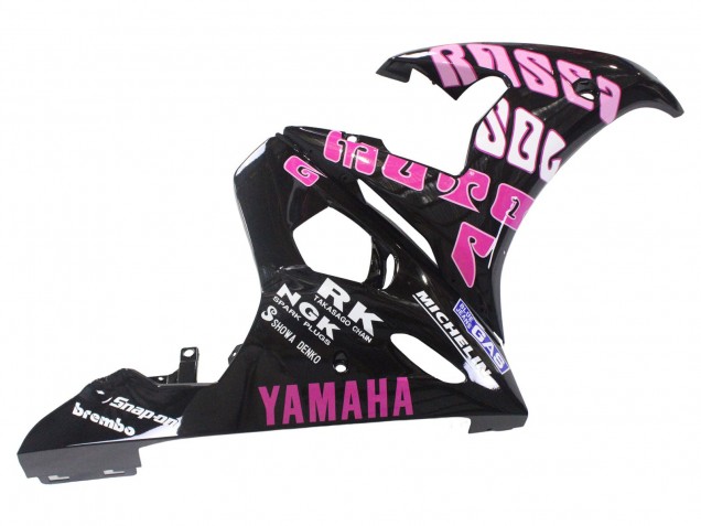 Gelb Rosa Glänzendes Schwarz Rossi Repsol 46 2003-2004 Yamaha YZF R6 Motorrad Verkleidung