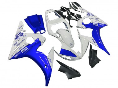 Weiß Blau GYTR 2003-2004 Yamaha YZF R6 Motorrad Verkleidung