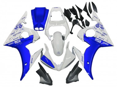 Weiß Blau GYTR 2003-2004 Yamaha YZF R6 Motorrad Verkleidung