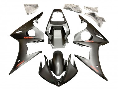 Matt Schwarz Rot Aufkleber 2006-2009 Yamaha YZF R6S Motorrad Verkleidung