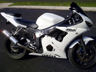 Weiß Schwarz Aufkleber 2003-2004 Yamaha YZF R6 Motorrad Verkleidung