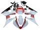 Weiß Rot Glänzendes Schwarz 2003-2004 Yamaha YZF R6 Motorrad Verkleidung