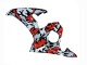 Schwarz Rot Grau Camouflage 2003-2004 Yamaha YZF R6 Motorrad Verkleidung