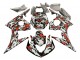 Schwarz Rot Grau Camouflage 2003-2004 Yamaha YZF R6 Motorrad Verkleidung