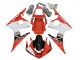 Rot Weiß Schwarz 2006-2009 Yamaha YZF R6S Motorrad Verkleidung