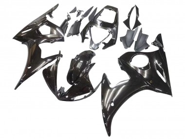 Glänzendes Schwarz 2003-2004 Yamaha YZF R6 Motorrad Verkleidung