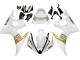 Weiß Gold 2006-2009 Yamaha YZF R6S Motorrad Verkleidung