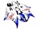 Weiß Blau Dunlop Fiat Motul 2005 Yamaha YZF 600 R6 Motorrad Verkleidung
