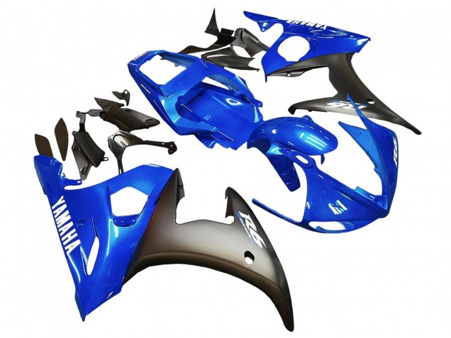 Blau Matt Schwarz 2005 Yamaha YZF 600 R6 Motorrad Verkleidung
