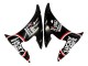 Glänzendes Schwarz Weiß Lucky Strike Motul 2005 Yamaha YZF 600 R6 Motorrad Verkleidung