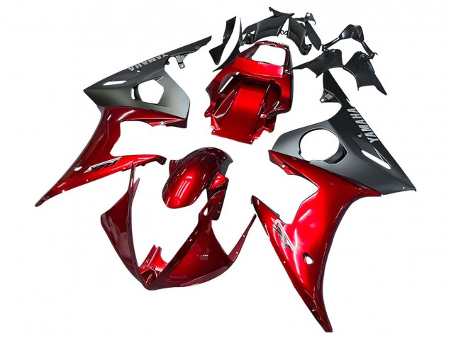 Rot Matt Schwarz 2005 Yamaha YZF 600 R6 Motorrad Verkleidung Kit