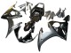 Glänzendes Schwarz Matt Schwarz Gold 2005 Yamaha YZF 600 R6 Motorrad Verkleidung