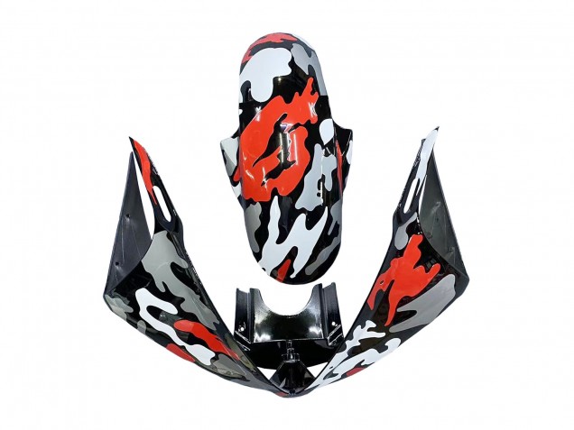 Schwarz Rot Lucky Strike Motul 2005 Yamaha YZF 600 R6 Motorrad Verkleidung