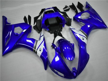 Blau Weiß 2005 Yamaha YZF 600 R6 Motorrad Verkleidung