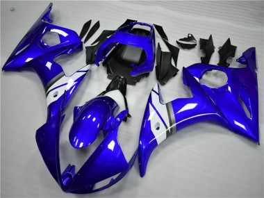 Blau Weiß 2005 Yamaha YZF 600 R6 Motorrad Verkleidung