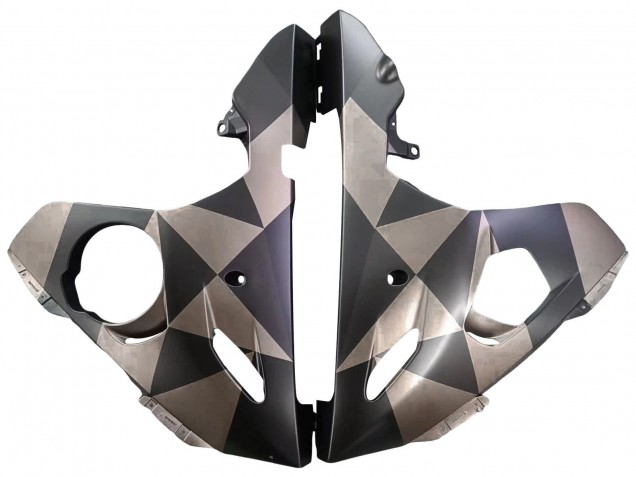 Matt Schwarz Grau Geometric 2005 Yamaha YZF 600 R6 Motorrad Verkleidung