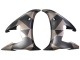 Matt Schwarz Grau Geometric 2005 Yamaha YZF 600 R6 Motorrad Verkleidung