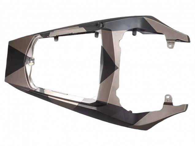Matt Schwarz Grau Geometric 2005 Yamaha YZF 600 R6 Motorrad Verkleidung