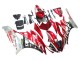 Weiß Rot Schwarz Grün Monster Milwaukee 2006-2007 Yamaha YZF 600 R6 Motorrad Verkleidung