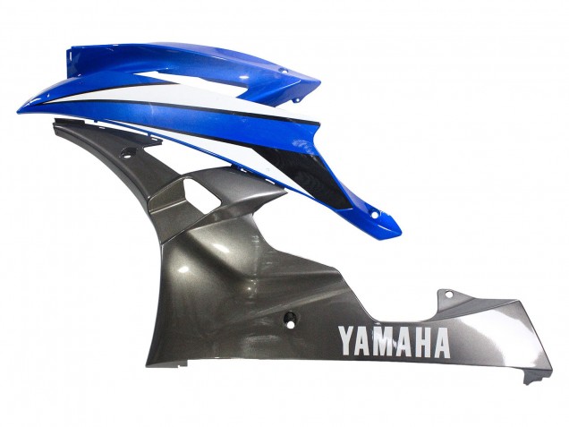 Blau Weiß Glänzendes Schwarz 2006-2007 Yamaha YZF 600 R6 Motorrad Verkleidung