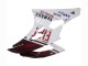 Weiß Kastanienbraun Rot Fiat Acer Yamalube 2006-2007 Yamaha YZF 600 R6 Motorrad Verkleidung